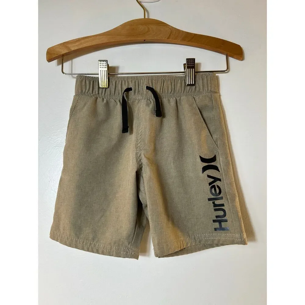 HURLEY Boy’s Two Pairs of 4-Way Stretch Hybrid Shorts / Size: 4